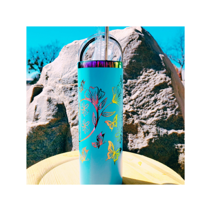 Proclaim Faith Tumbler: Handcrafted 20oz –Proclaim Faith Over Fear Blue