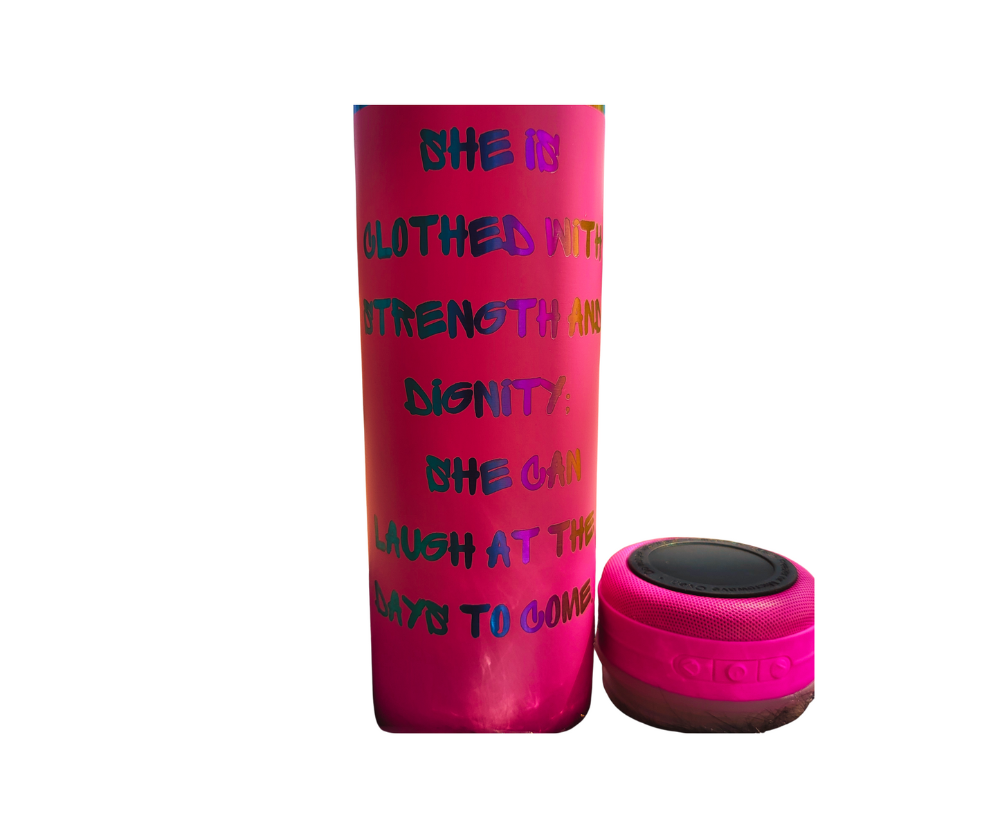 Proclaim Faith Tumbler: Handcrafted 20oz-Proverbs 31 Women Bluetooth Speaker