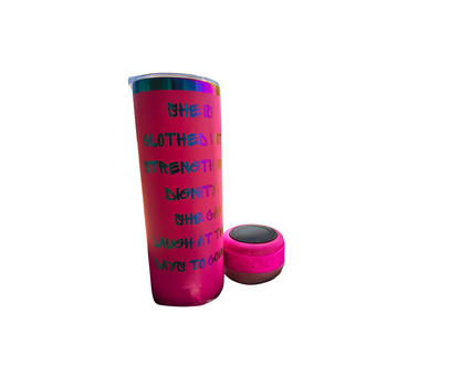Proclaim Faith Tumbler: Handcrafted 20oz-Proverbs 31 Women Bluetooth Speaker